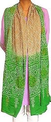 Tie Die Scarf Winter Fashion Georgette Womens Fashion Accessory India 34 x 100 inches (nsrf03)