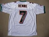 Miami Dolphins CHAD HENNE Signed Autographed NFL Jersey COA