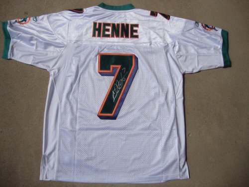 Miami Dolphins CHAD HENNE Signed Autographed NFL Jersey COA