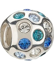 Authentic Chamilia Silver Blue CZ Disco Ball Charm - Retired