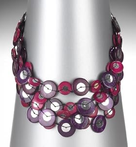 Multi-Strand Assorted Disc Necklace