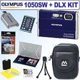 Olympus Stylus 1050SW 10.1MP Digital Camera (Blue) + Deluxe Accessory Kit
