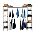 Seville Classics Expandable Closet Room Organizer - Chrome