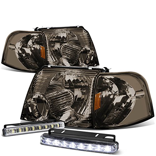 Juego De Faros Antiniebla Delanteros Con Lente Ahumada Para Ford Explorer U152 (2002-2005), Con Bombillas H10