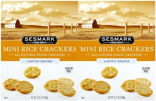 Sesmark Mini Rice Crackers, Lightly Salted, 5.25 oz Boxes, 2 pk