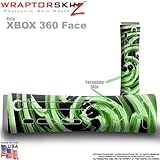 Alecias Swirl 02 Green Skin by WraptorSkinz TM fits Original XBOX 360 Factory Faceplates