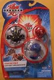 Bakugan Bakusteel Starter Pack (Darkus Black Ingram, Aquos Blue Leefram, Mystery Ball Pyrus Hyper Dragonoid)