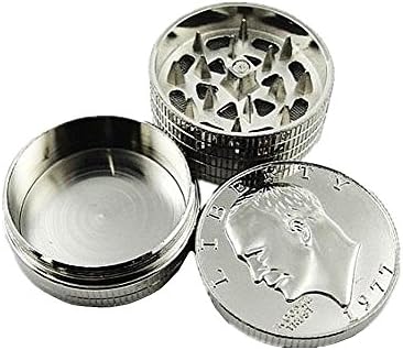 ICBC 3 Pcs Dollar Silver Herb, Spice or Tobacco Pollen Grinder