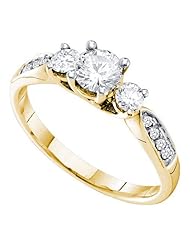 0.81CTW DIAMOND 0.47CT ROUND CENTER BRIDAL RING