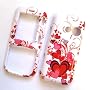 LG Rumor 2 II LX265 Sprint Snap On Protector Hard Case Image Cover Red Hearts