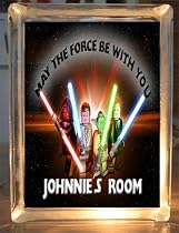 Lego Star Wars Personalized Glass Block Light