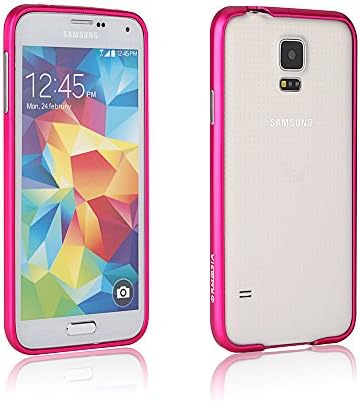 Ormosia Luxury Aluminum Metal Bumper Case for Samsung Galaxy S5 (Rose Red)