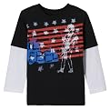 Toddler Boys' Utility&reg; Lil Rebel Long-sleeve 2fer Tee - Black