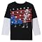 Toddler Boys' Utility&reg; Lil Rebel Long-sleeve 2fer Tee - Black