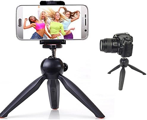 Cell Phone Tripod,Irthing Mini Tripod + Universal Holder Clip for DSLR Camera &amp; iPhone 6 Plus 6 5S 5C 4S &amp; Samsung Galaxy S6 S6 edge (Blue)