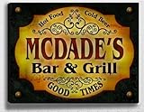 IMAGE OF Mcdade's Bar & Grill 14'' x 11'' Collectible Stretched Canvas