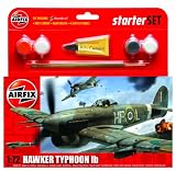 Airfix A50079 1:72 Scale Hawker Typhoon WWII Aircraft Gift Set inc Paints Glue and Brushes