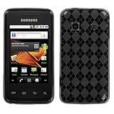 TPU Smoke Argyle Silicone Skin Gel Cover Case For Samsung Galaxy Prevail M8 ....