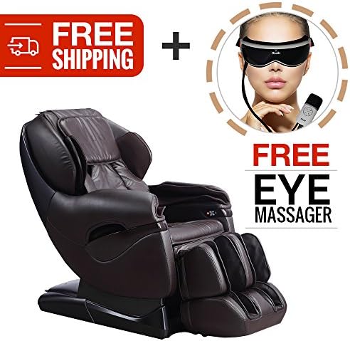 Shiatsu Zero Gravity Reclining Massage Chair- Titan TP-8500 with 6 Therapeutic Massage Techniques, 5 Preset Programs and Easy to Use Quick Control for Relaxation at the Push of a Button (Brown)
