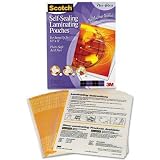 Scotch® Laminating Sheets LS854SS-10, 9 Inches x 12 Inches, Letter Size, Single Sided