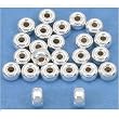 24 Sterling Silver Smooth Spacer Beads Jewelry Beading