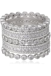 Freida Rothman Five Stack Mixed Stackable Ring