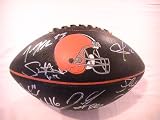 2011 CLEVELAND BROWNS TEAM SIGNED AUTOGRAPHED FOOTBALL COLT MCCOY , JOE HADEN COA + HOLOGRAM