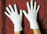 weisse Baumwoll - Handschuhe, Weihnachtsmann