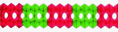 Beistle - 55036-RG - Pkgd Arcade Garland- Pack of 12
