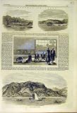 1855 Sketches Japan Military Station Nagasaki Japanese