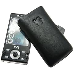 Suncase Ledertasche f�r Sony Ericsson W995 schwarz