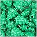 BeadTin Green Opaque 25mm Christmas Tree Pony Beads (24pcs)