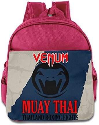 WXIANGL Kid's Venum Muay Thai Logo School Backpacks/Bags For Unisex Pink
