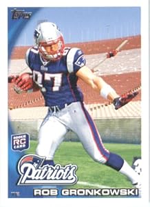 2010 Topps NFL Football Card # 148 Rob Gronkowski RC - New England Patriots ( Rookie Card) NFL Trading Card in a Protective ScrewDown Case!