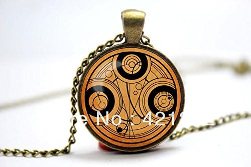 Pretty Lee 2015 Fashion Antique And Vintage Themed Frame Doctor Who Timelord Seal On Aged Paper Glass Cabochon Dome Pendant Vision 2 Christmas gift