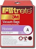 3M Filtrete 64700 Hoover A Premium Micro-Allergen Vacuum Bags, 3 Count