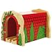 Wooden Train Railway System - Red Brick Tunnel (Compatible with leading wooden rail systems) - Wooden Toy