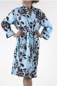 Bedhead Blue and Chocolate Cotton Robe