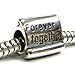Queenberry Sterling Silver Forever Together European-style Bead Charm