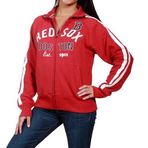 '47 Brand Boston Red Sox Ladies Red Walkoff Track Full Zip Jacket (Medium)