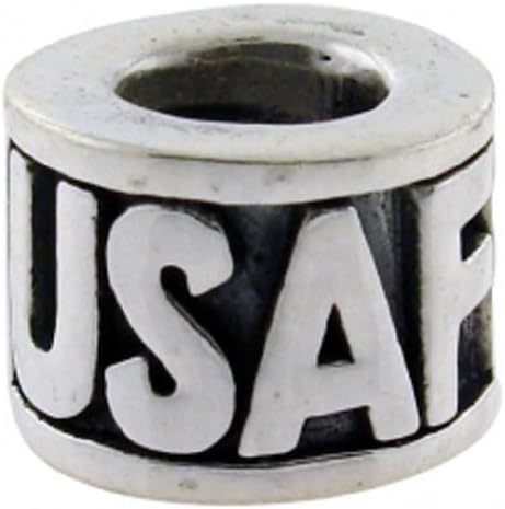 Biagi Sterling Silver USAF US Air Force Bead Charm