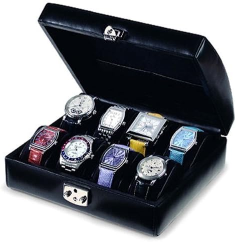 Venlo Italian Leather Capri 8 Holder Watch Valet