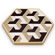 Bamboo Collection Trapelo Black and White Tile Set by Hape