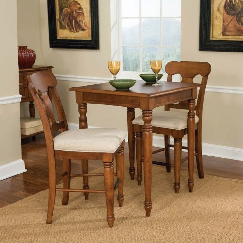 Homestead ThreePiece Bistro Breakroom Oak Finish