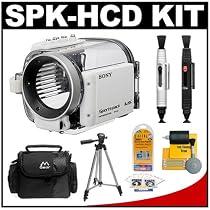 Sony Handycam SPK-HCD Underwater Camcorder Housing Case Sports Pack with Padded Case + Tripod + Cameta Bonus Accessory Kit