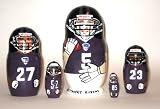 Baltimore Ravens NFL Football or any team Russian Nesting doll 5 pcs / 6 in