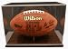 Collectors Football Display Case with Wood Finished Base