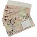 PinkButterfly Cavallini Set of 8 decorative envelopes with window