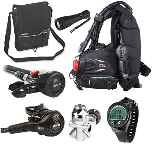 Mares Abyss 42 Regulator Scuba Diving Package with air control and BC