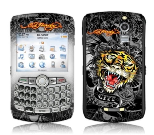 MusicSkins ED Hardy Tiger selbstklebende Schutzh&uuml;lle f&uuml;r Blackberry Curve 8330
